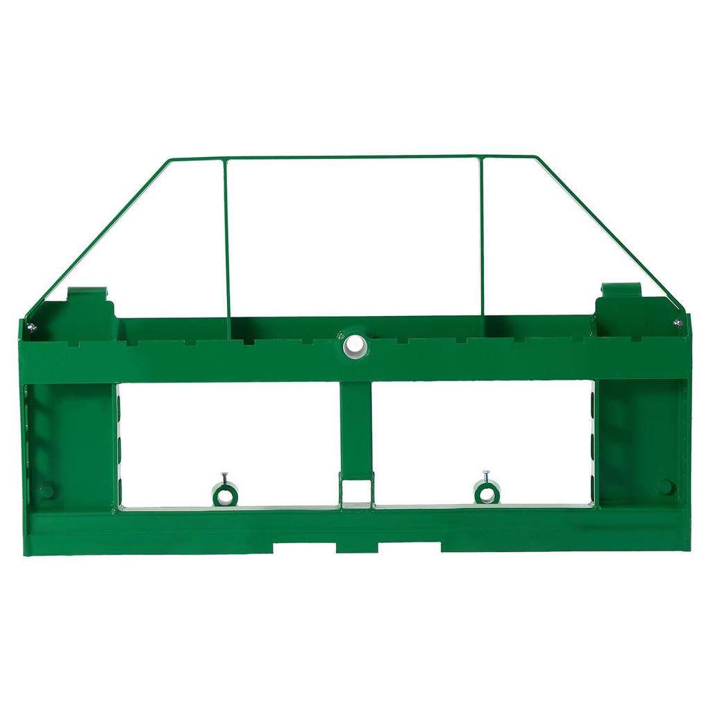 Skid Steer Pallet Frame, 1814 Kg Rated Load Capacity, 115 Cm Pallet Fork Frame Attachments with 50.8 Mm Hitch Receiver & Spear Sleeves, Fit for John