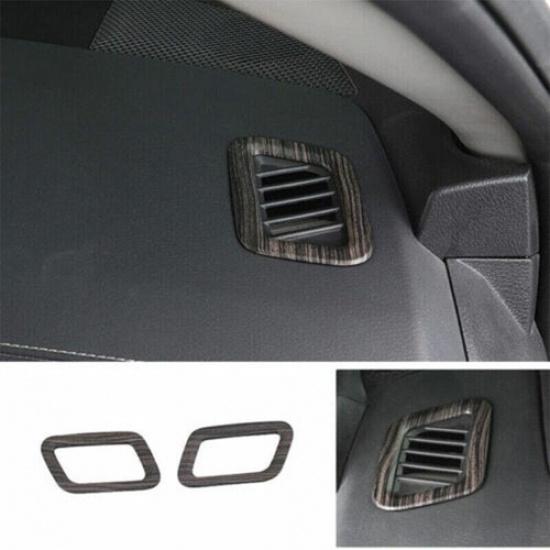 For Nissan Altima - Wood Grain Steel Dashboard L&R Air Outlet Vent Trim