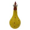 Long Neck Colorful Chicken Statue, Big Eye Cartoon Resin Rooster Vase, Funny Outdoor Cock-Shaped Vase for Lawn, Yard, Office, Home Decor