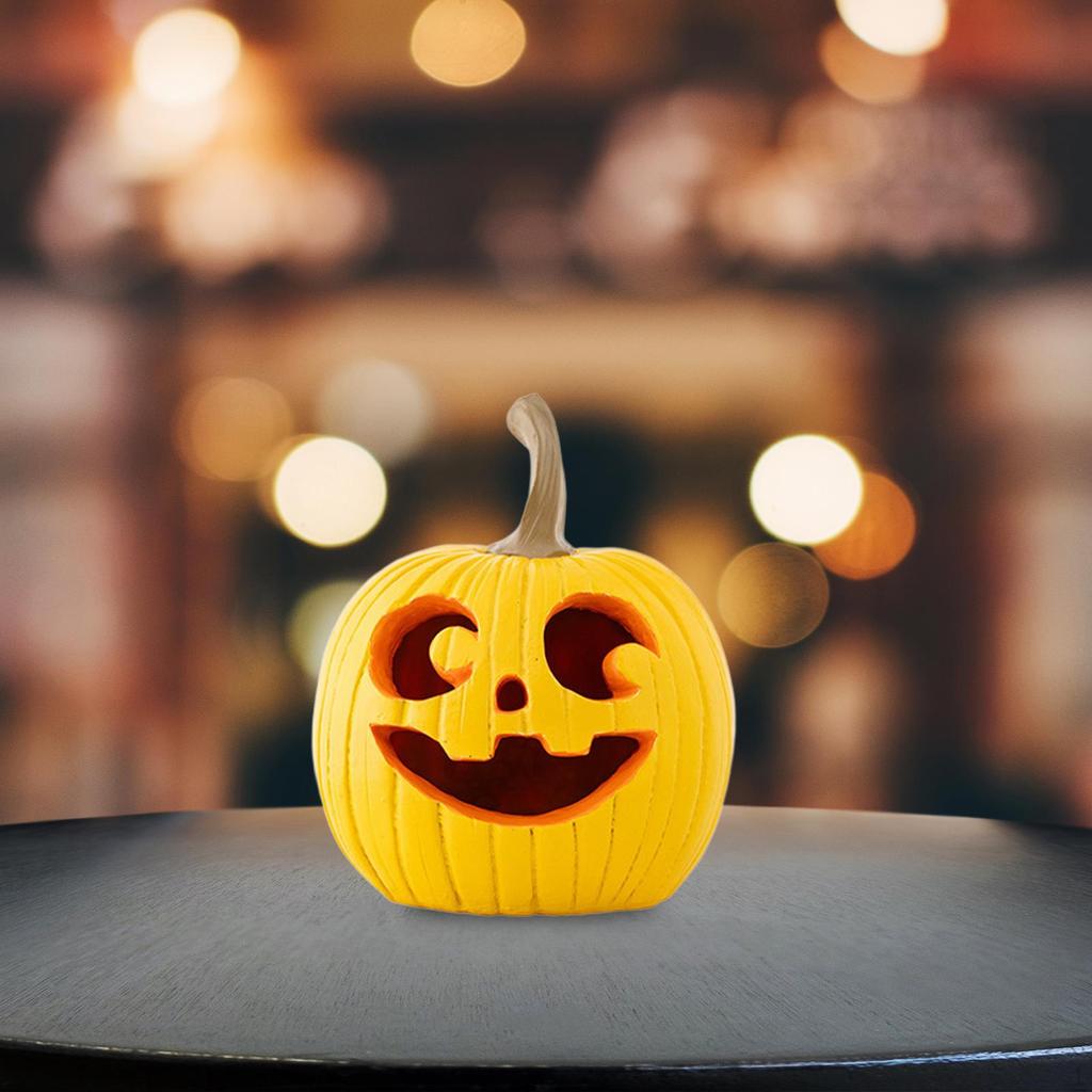 Halloween Pumpkin Decor Artificial Statue Harvest for Fireplaces