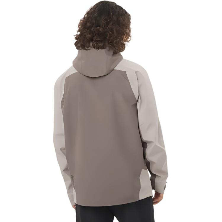 SALOMON Outline Casual Hooded Fashion Versatile Waterproof Breathable Jacket Men Jacket Iron-Grey LC2536800
