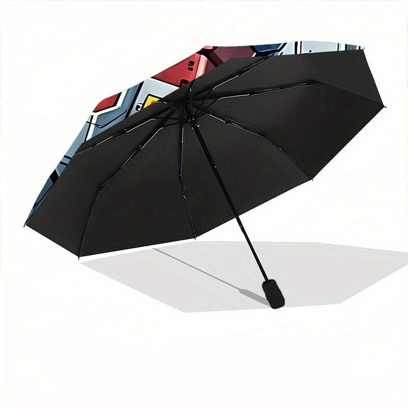 Gundam Mecha Automatic Open/close Umbrella, Heavy-Duty Iron Frame, Folding Portable Design, Travel, Everyday Use 195