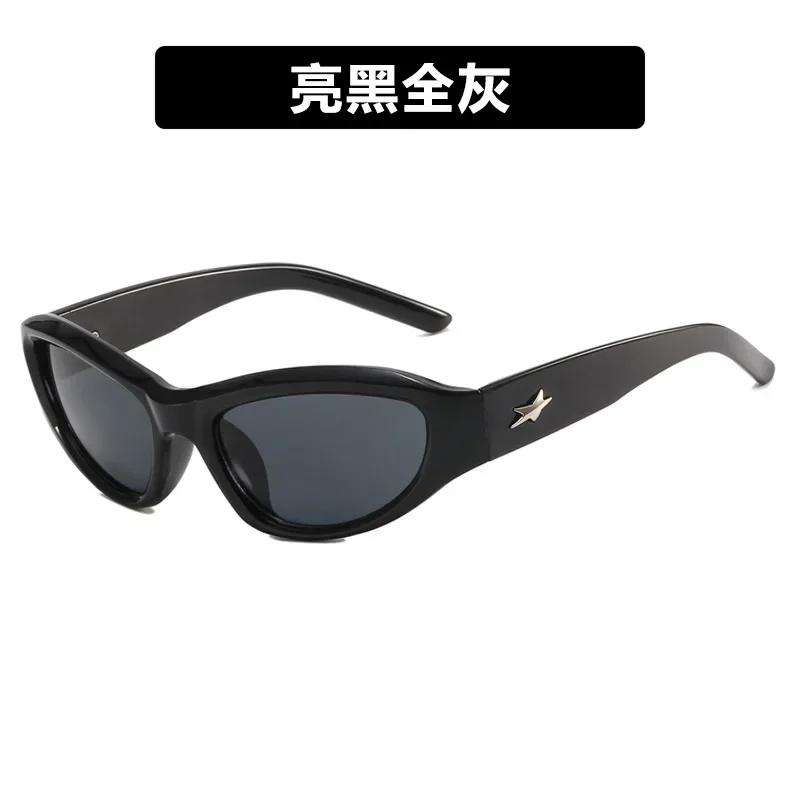 Star Y2K Sports Gafas De Sol New Fashion Cool Design Glasses Punk Special Men Women Street Photo Shade Sunglasses