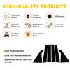 Car B Pillar Post Trims Glossy Black Window Pillar Protection Stickers for Chevrolet Impala 2014-2020