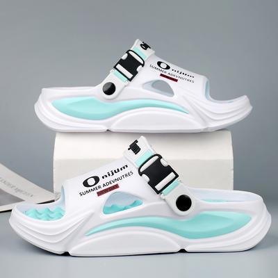 Summertime Women'S Massage Slide Shoes Outside Sandal Shoes Beach Plush Comfort Indoor Slides Water Clogs Daily Wear Shoes Men Women Home Shoes