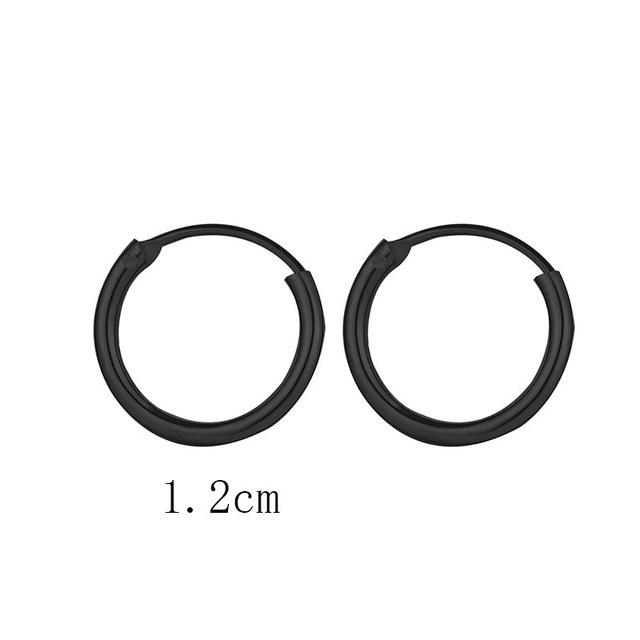 Fashion Simplicity Hoop Earrings for Women Punk Hip-Hop Gold Metal Circle Hoop Party EarringsTrend Jewelry Gift