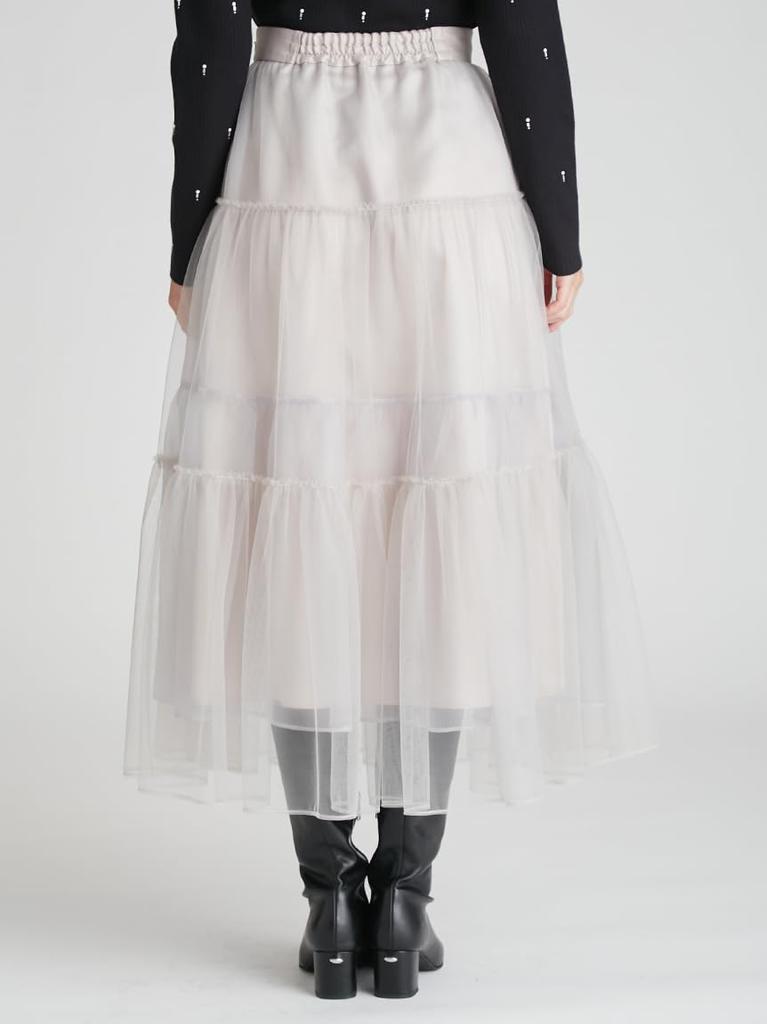 Tulle tiered skirt CWFS261010LGRY36