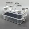 Mealworm rearing box, silkworm rearing box, double-mesh filter and ventilation rearing box, feces separation box, transparent