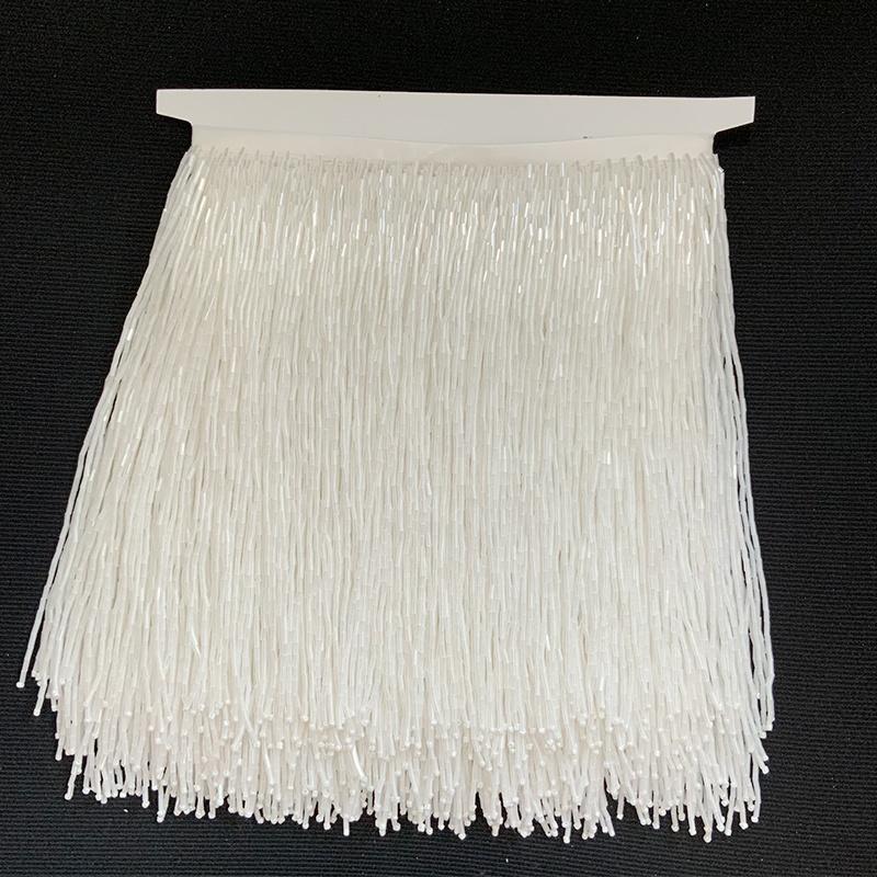 High Quality 14cm Fringe Trim Long Beaded Tassel Decorative Fashion Accessories for Dress
