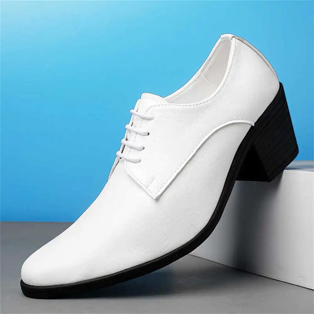 Heel 39-46 Twnis For Men Flats Vip Luxury Brand Shoes Casual Sneakers Men's Sports Hand Made Different Famous Upper