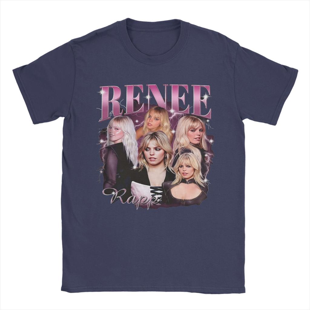 Renee Rapp 90s T Shirt for Unisex Pure Cotton Funny TShirt Round Neck Tee Shirt Short Sleeve Clothes Printed
