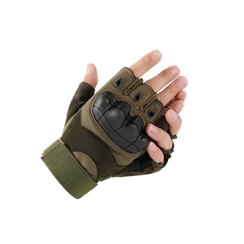 Tactical Gloves Men's Non Slip Outdoor Half Finger Protective Sports Training Outdoor Military Fan Special Forces Riding Gloves