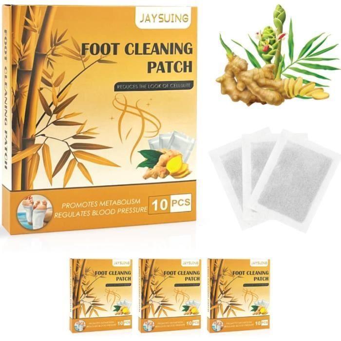 30Pièces Patch Detox Pieds Deep Cleansing Patch Pieds Gingembre Coussinets de Soins des Pieds Detox Patchs de Sommei SOIN DES MAINS