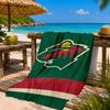 Minnesota Wild Eishockey Team Strandtuch Mikrofaser Strandtuch, Leicht und Schnelltrocknend, für Sommerreisen, Schwimmbad Fan Geburtstagsgeschenk