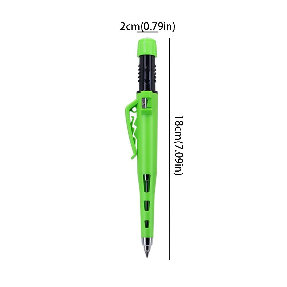 2.8mm Lead Deep Hole Marking Pencil Protective Case Carpenters Marking Pencil DIY Tools