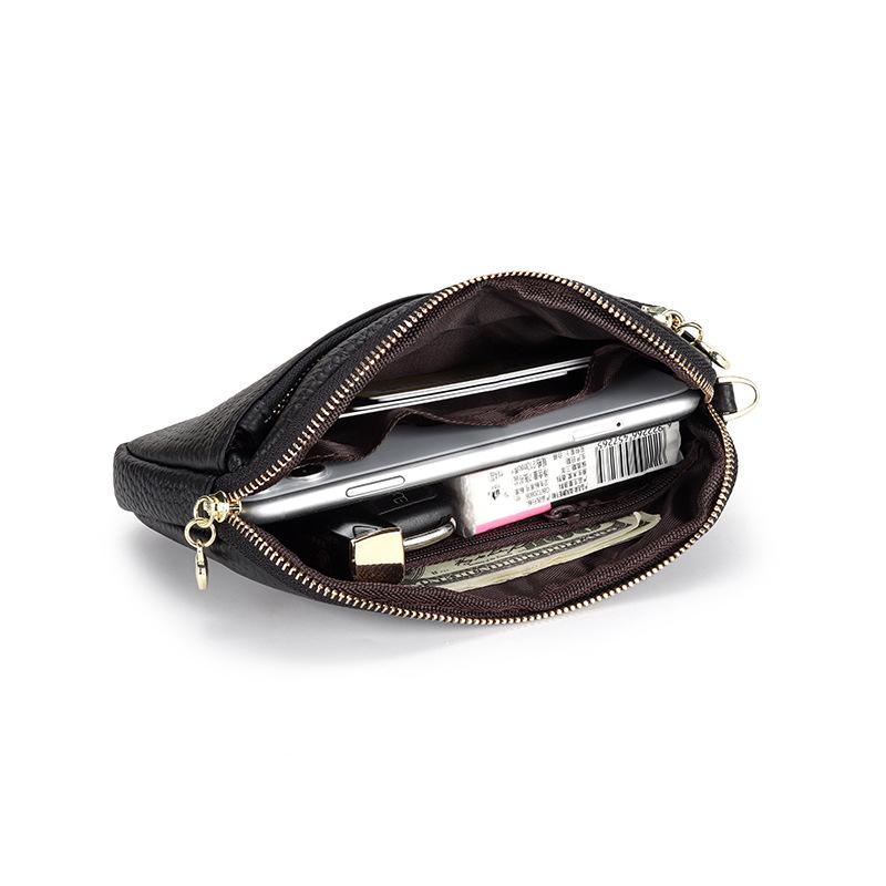Pochette in pelle da donna 2025 nuova portafoglio lungo in pelle di mucca borsa a mano per madre borsa portamonete in pelle morbida borsa versatile per cellulare