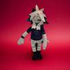 Fundamental Paper Education FPE Peluche Lupo Viola Capelli Bianchi Studente A+ Morbido Peluche Personaggio di Gioco Regalo Per Fan Decorazione da Collezione Regalo