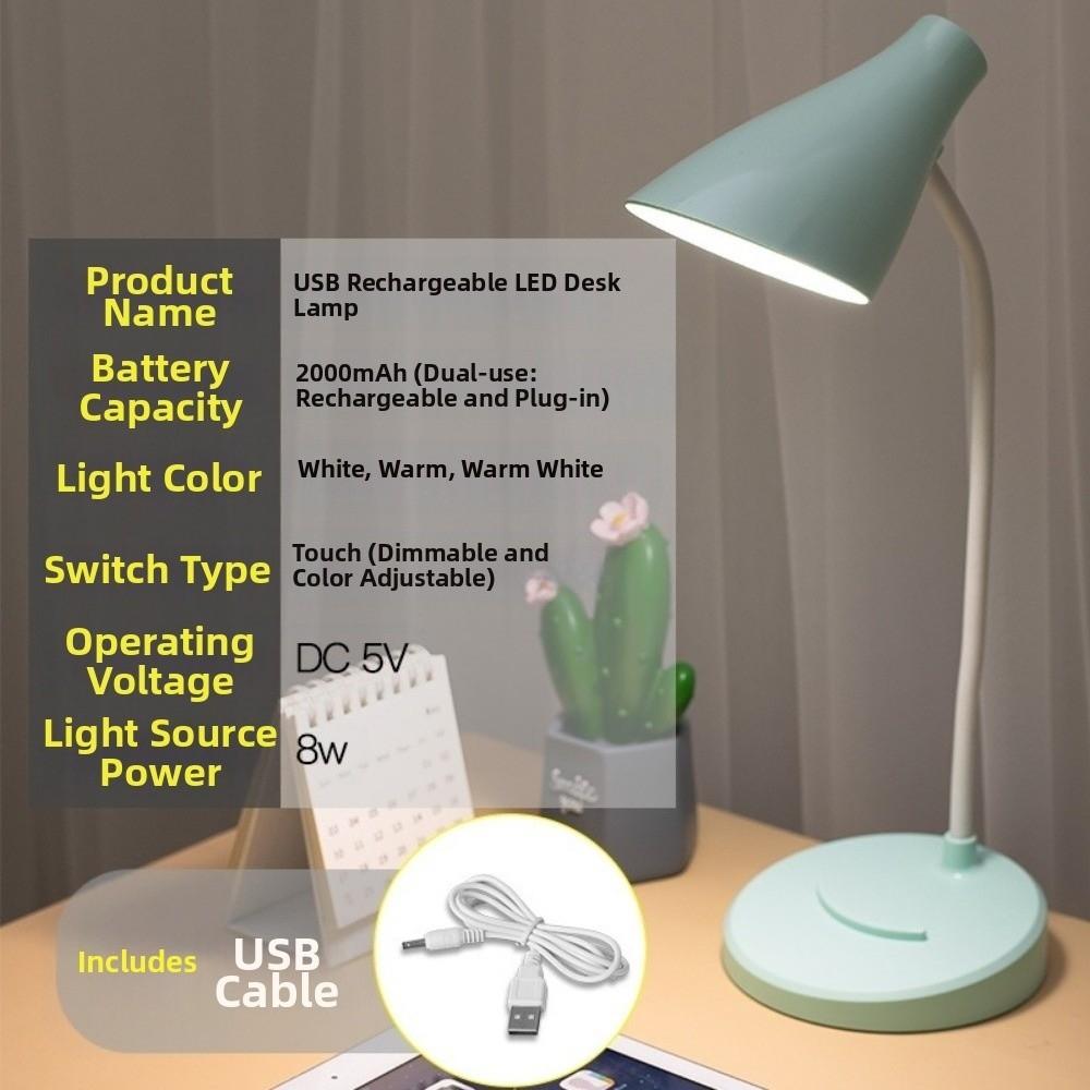 Touch Control LED Table Lamp 3Levels Dimmable Reading Light Energy Saving Desk Lamp  Office Desk