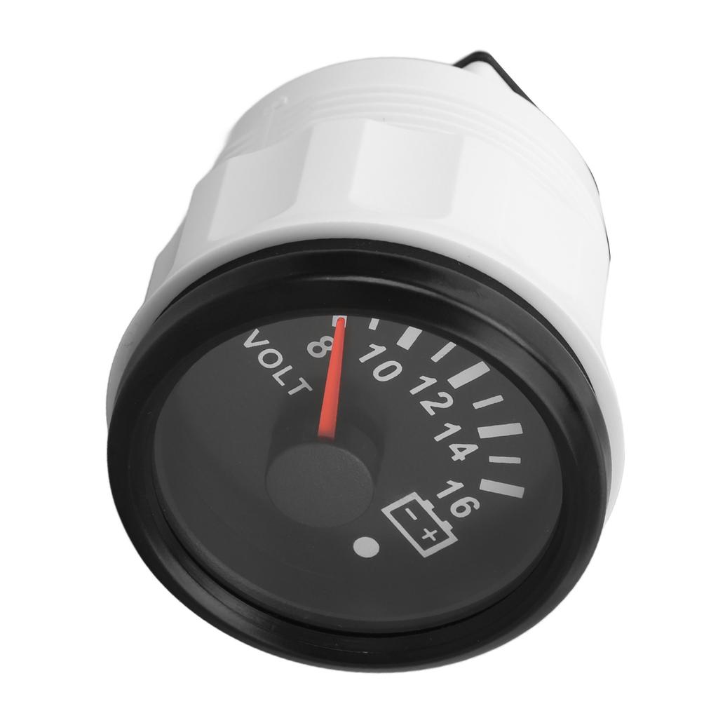 52MM Bootsvoltmeter 9 bis 32V Zeiger-Spannungsmesser mit farbiger Hintergrundbeleuchtung für Wohnmobile Yachten Fischerboote Schiffe