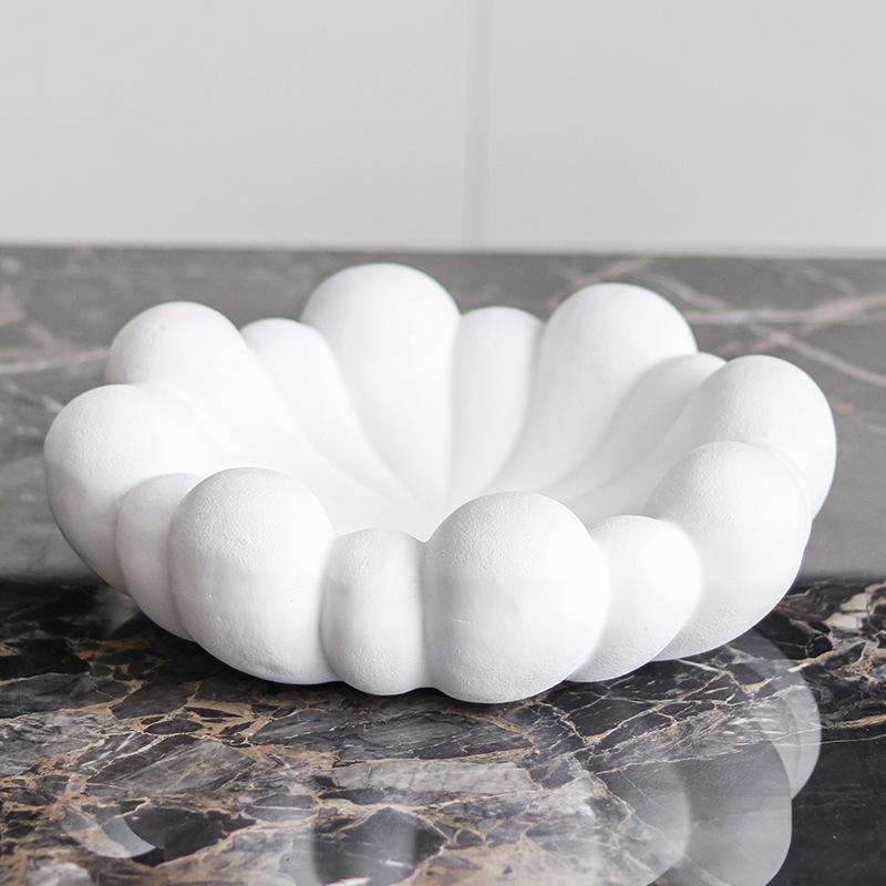 Nordisches Designer Kunst Obstschale Runde Blütenblatt Schale Musterzimmer Ausstellungshalle Wohnzimmer Dekoration Aufbewahrung Ornamente