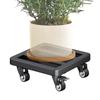 Universal Flower Pot Wheels Square Metal Tray Heavy Duty Flower Pot Rack Plant Movable Rolling Potted Plant Stand With Rollers