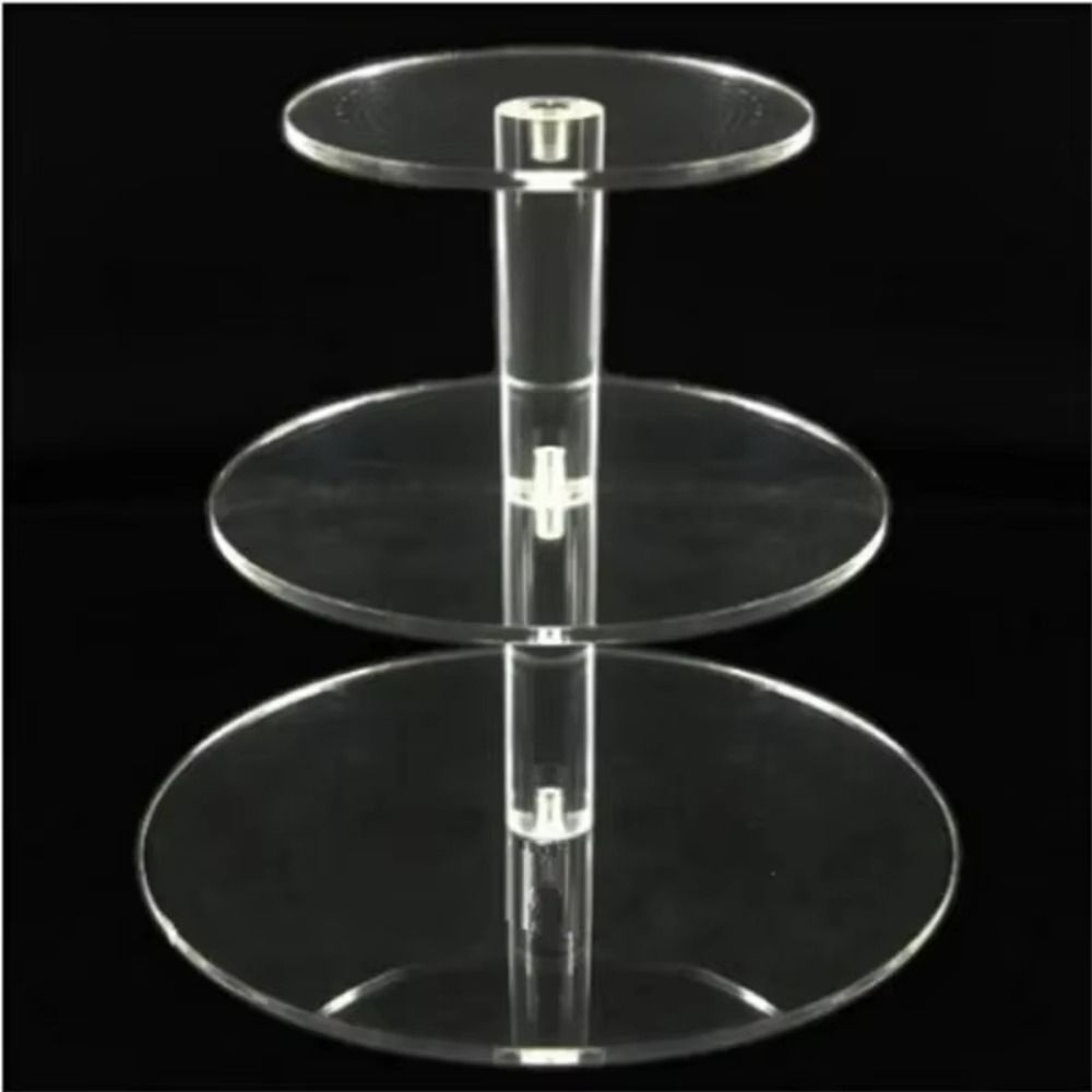 3/4/5 Tier Acrylic Cupcake Stand Detachable Design Cake Display Shelf Dessert Display