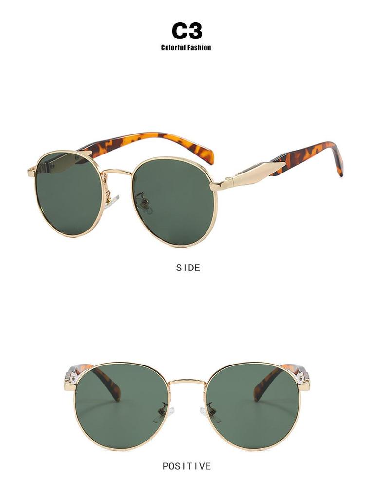 2024 Round Fashion Sunglasses: European & American High-End Street Style