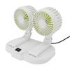 Dual Heads USB Fan for Car Dashboard Multi Speeds Quiet Portable Vehicle Cooling Fan for RV Truck