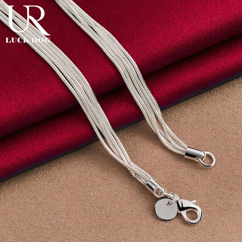 Collier papillon en chaîne serpent en argent sterling 925, bijoux de mariage à la mode