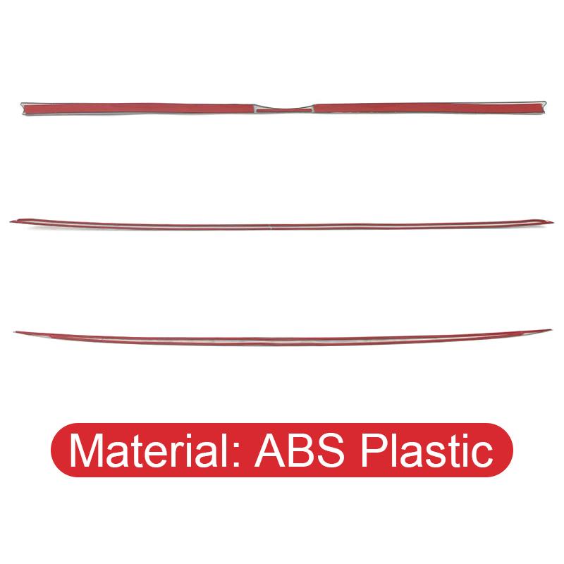 Stainless Car Rear Trunk Cover Tail Gate Trim Sticker Accessories Strip For Toyota Highlander XU70 Kluger 2020 2021 2022 2023