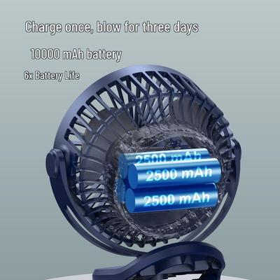 Portable Silent USB Mini Clip Fan for Office and Dorm - Strong Wind, Small Desktop Electric Fan