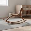 Wooden Rocking Horse Wood Rocker Anti-Tip Children's for