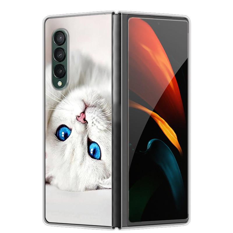 Etui na Samsunga Z Fold 5 Słodkie Modne Twarde Przezroczyste Etui na Telefon dla Samsunga Galaxy Z Fold5 5G ZFold 4 6 5G Powłoka Ochronna ZFold6