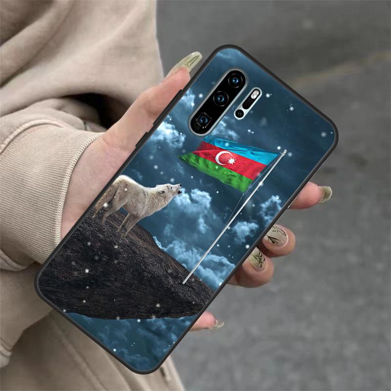 Azerbaijan Buta Flag For Huawei Nova 11i 8i 7i 3i Nova 9 10 SE 5T Y60 Y70 Y90 Y91 Y61 P20 P30 P40 Lite Pro Case