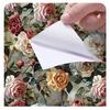 Vintage Floral Wallpaper Wainscoting Sticker Self-Adhesive Waterproof Moisture-Resistant Wall Decoration Renovation Upcycling