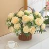 Landscape Artificial Peony Flower Colorful Bridal Bouquet Fashion Simulated Flowers  Home Decor