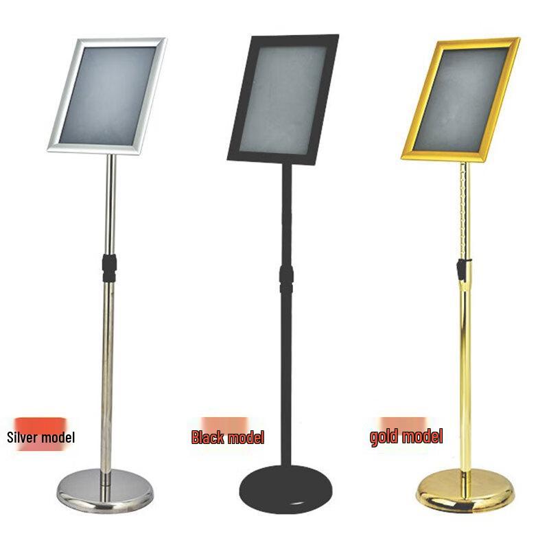 Retractable Stainless Steel A4 Display Stand
