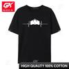 Race Car Heartbeat Racing Family Tops Shirt Oversized Round Collar Printed Cotton Fabric Unisex Tshirts Classic TeeShirt