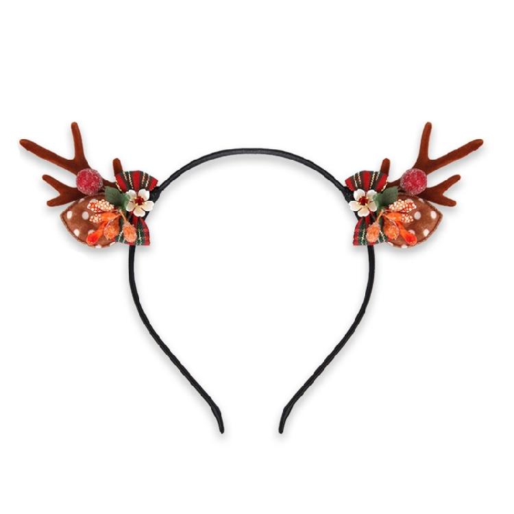 Light Weight Reindeers Antlers Headbands Plastic Hair Decoration For Christmas Parties Costume Accessories