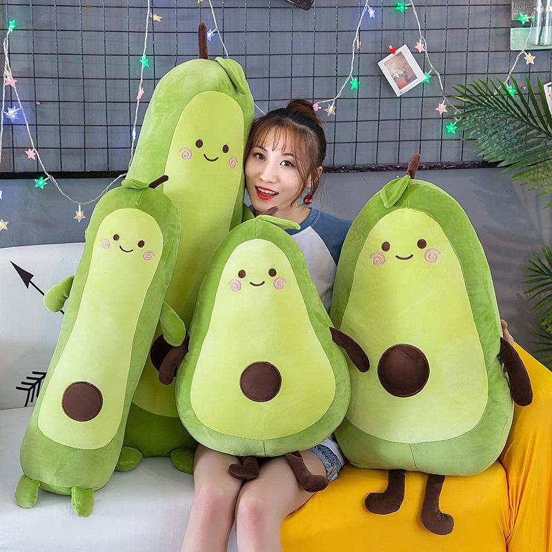 Long Avocado Throw Pillow Large Plush Toy Sleeping Doll with Legs Cloth Doll Hugging Sleeping Doll Doll Doll