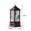 Christmas Lantern Lamp Decorative Home Decoration for Table Fireplace Dining Snowman Bronze