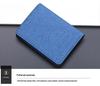 Vertical Canvas Leather Money Clip Men's Wallet