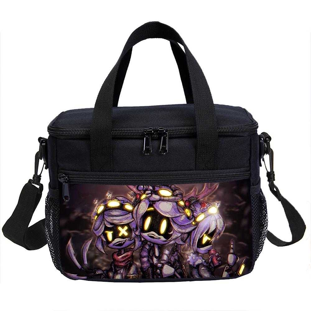 Murder Drones Fashion School Handbag Insulated Lunch Bag Student Bento Food Container Bags Reusable Thermal Cooler Lunch Box