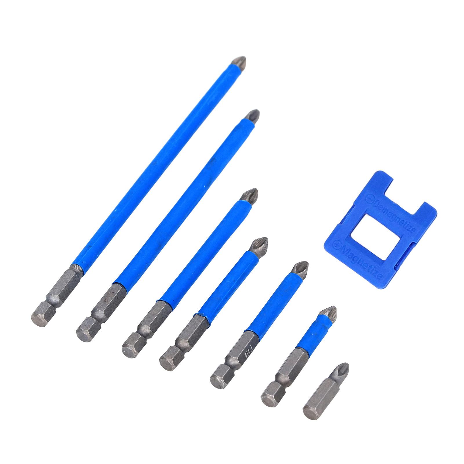 

Набор из 7 штук Крестовая бита PH2 Магнитная бита для электрической отвертки Сверло с намагничивателем
