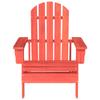 Adirondack Garden Chair Solid Pine Wood Red