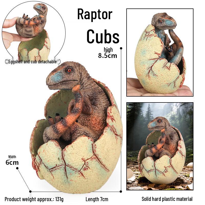 Jurassic Dinosaur Toy Set: Thick-Nosed Dragon, T-Rex, Velociraptor, Pterodactyl, Mosasaurus, Spinosaurus