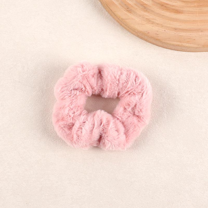 Elastico per Capelli in Peluche Colorato Caldo - Elastico ad Alta Elasticità per Coda di Cavallo per Autunno e Inverno