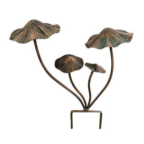 

Metal Mushroom Garden Stake Rust-Proof Mushroom Ground Ornament Outdoor Decorative Yard Art for Patios Lawns Planter Pots