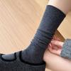 Woolen Calf Socks for Women, Thick and Warm for Autumn and Winter, Solid Color, Versatile, Pile Pile Socks for Women, Slimming Long Stockings
