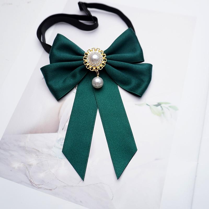 Elegant Waterdrop Crystal Bow Tie Pin For Women With Classic College Style For Office Wear